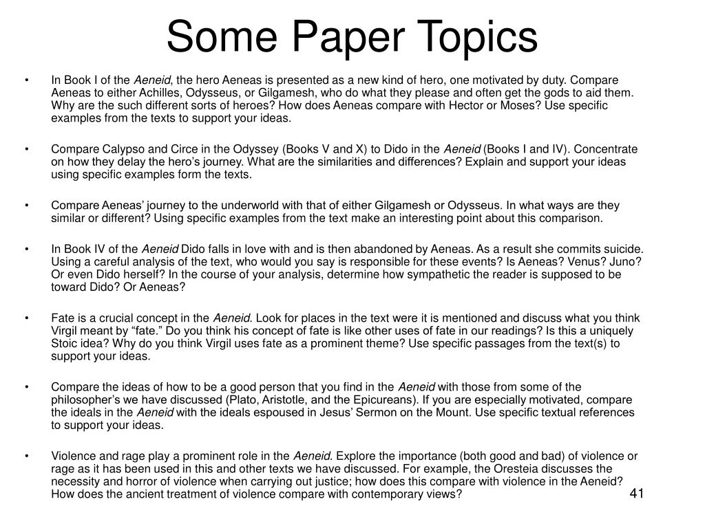 topics for research papers