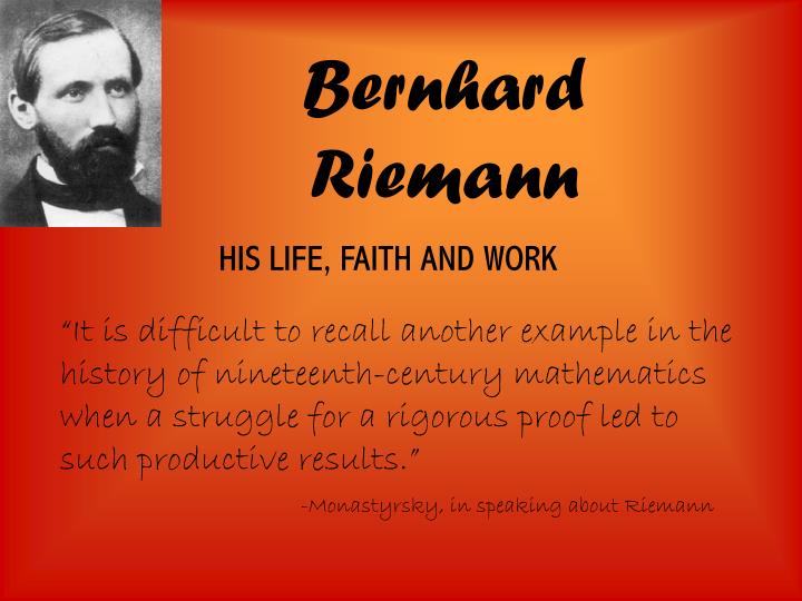 Bernhard riemann habilitation dissertation