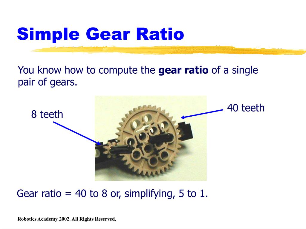 PPT Compound Gear Ratios PowerPoint Presentation ID183975