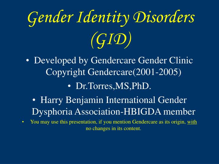gender identity disorder gid essay gender identity disorder gid essay