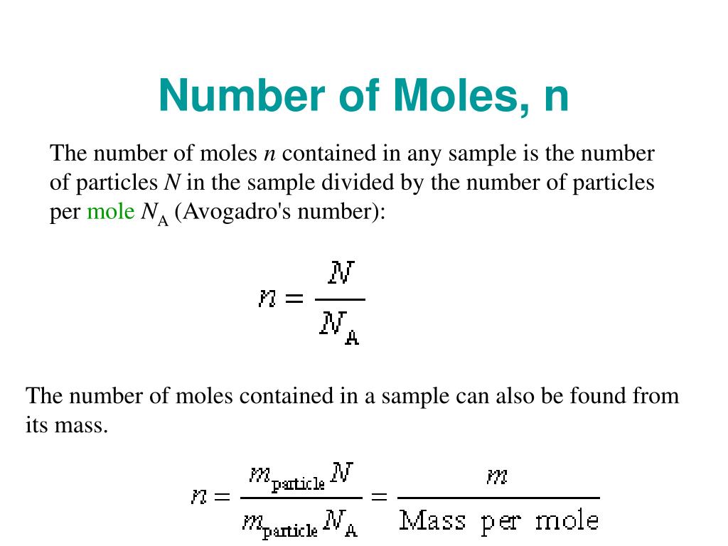 how to calculate the mass of a gas particle