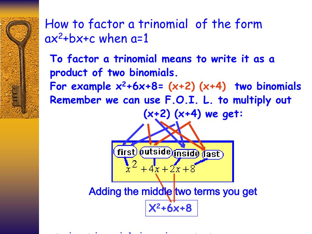 How to write expressions in factored form
