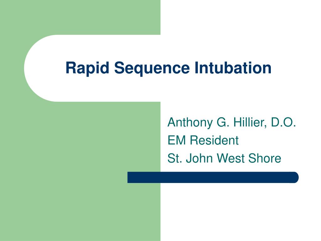rapid sequence intubation guidelines 2019 rapid sequence intubation guidelines 2019