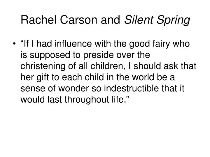 rachel carson the obligation to endure essay rachel carson the obligation to endure essay