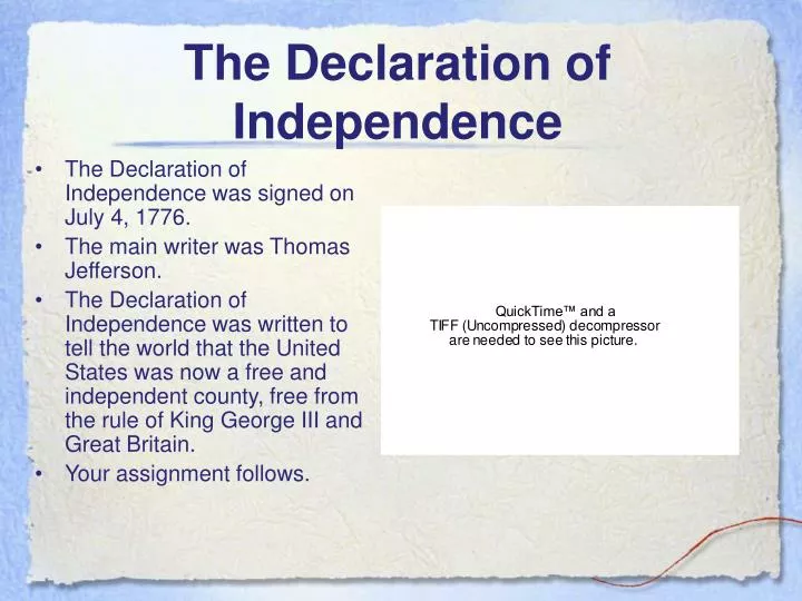 slavery and the declaration of independence essay The historical case of wheaton vs peters issued the freedom of all slaves in america the declaration of independence was on july 4th 1776 and written by thomas jefferson and its contents was more of putting forth grievance to king george iii and proclaiming independence in the 1800s america was searching itself and trying to establish itself. slavery and the declaration of independence essay The historical case of wheaton vs peters issued the freedom of all slaves in america the declaration of independence was on july 4th 1776 and written by thomas jefferson and its contents was more of putting forth grievance to king george iii and proclaiming independence in the 1800s america was searching itself and trying to establish itself.
