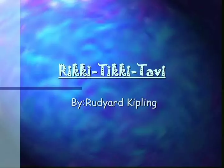 Rikki tikki tavi essay