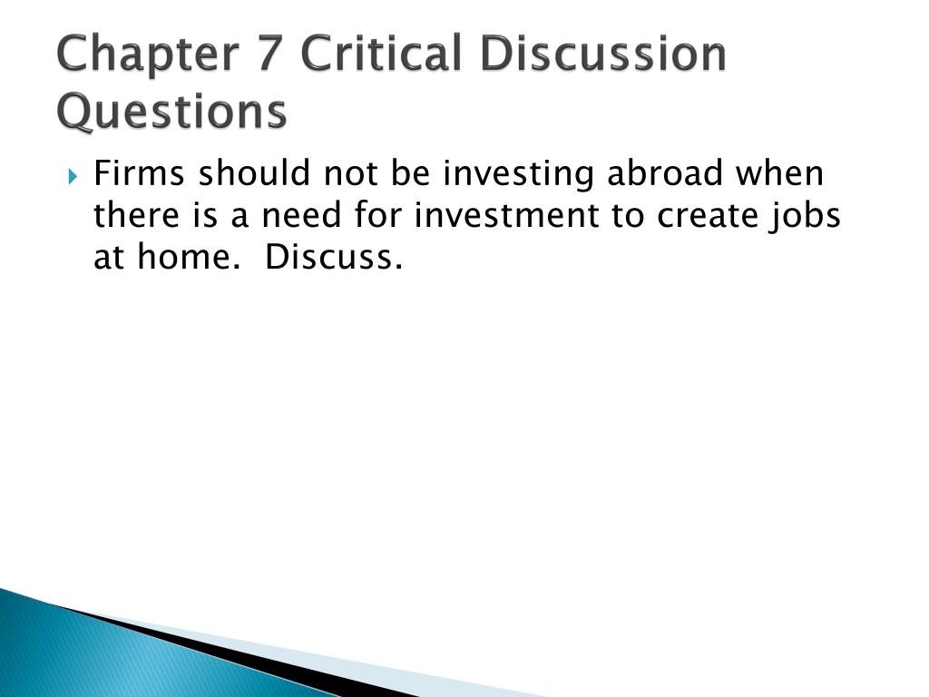 critical thinking questions chapter 7 quizlet