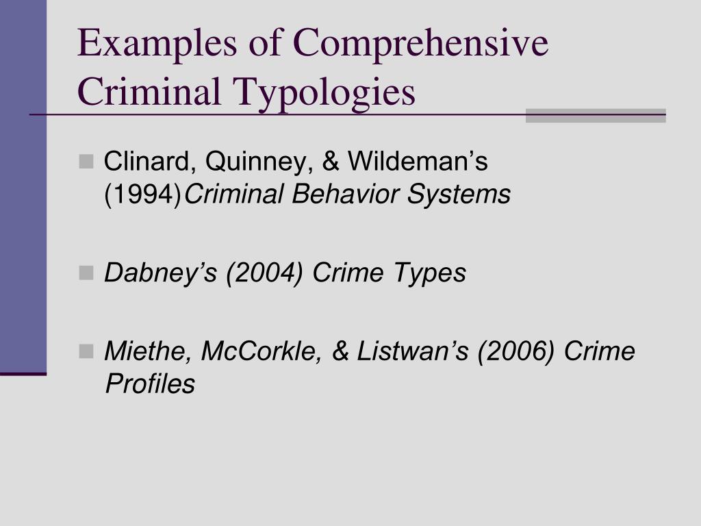 the criminal typology that delivers information on motives means and after crime behavior Crime scene profiling 2 and knowledge of criminal behavior, facts learn about the motives and personalities of the offender by focusing on the evidence. the criminal typology that delivers information on motives means and after crime behavior Crime scene profiling 2 and knowledge of criminal behavior, facts learn about the motives and personalities of the offender by focusing on the evidence.