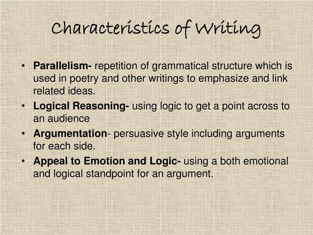 Characteristics of a good essay writer