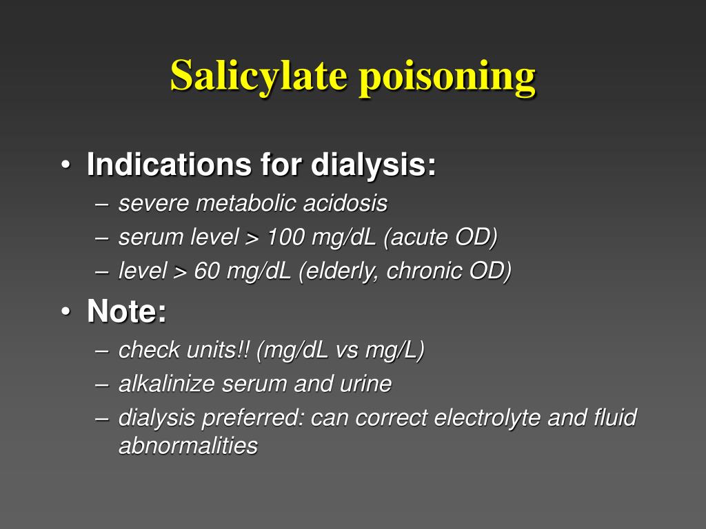salicylate poisoning antidote salicylate poisoning antidote