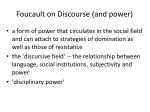 Discursive strategy foucault