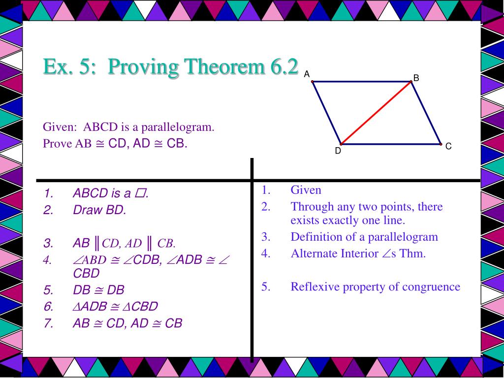 PPT 6.2 Properties of Parallelograms PowerPoint Presentation ID227791