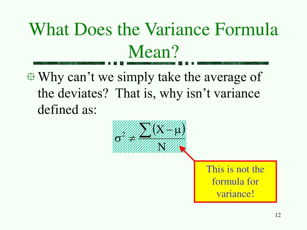 What Does Low Variance Mean
