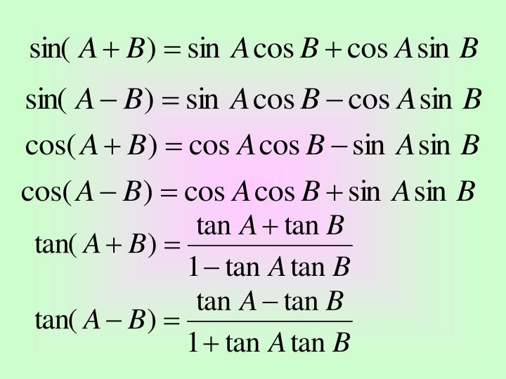 PPT Trigonometric Functions Of Compound Angles PowerPoint