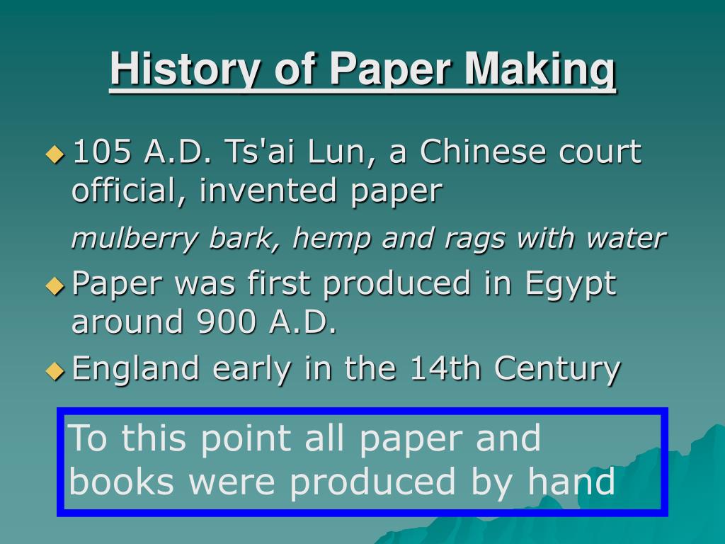 History of paper