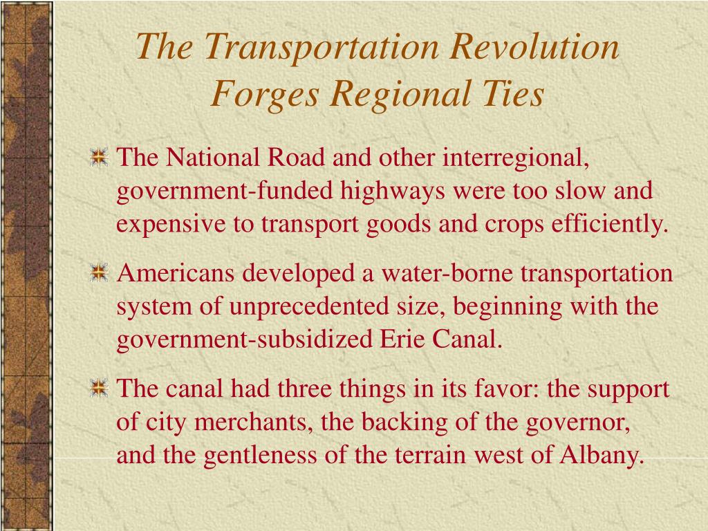 transportation revolution 1820 1860 The growth of america between 1790 and 1820, the population of the united states more than doubled to nearly 10 million people remarkably, this growth was almost entirely the result of reproduction, as the immigration rate during that period had slowed to a trickle. transportation revolution 1820 1860 The growth of america between 1790 and 1820, the population of the united states more than doubled to nearly 10 million people remarkably, this growth was almost entirely the result of reproduction, as the immigration rate during that period had slowed to a trickle.