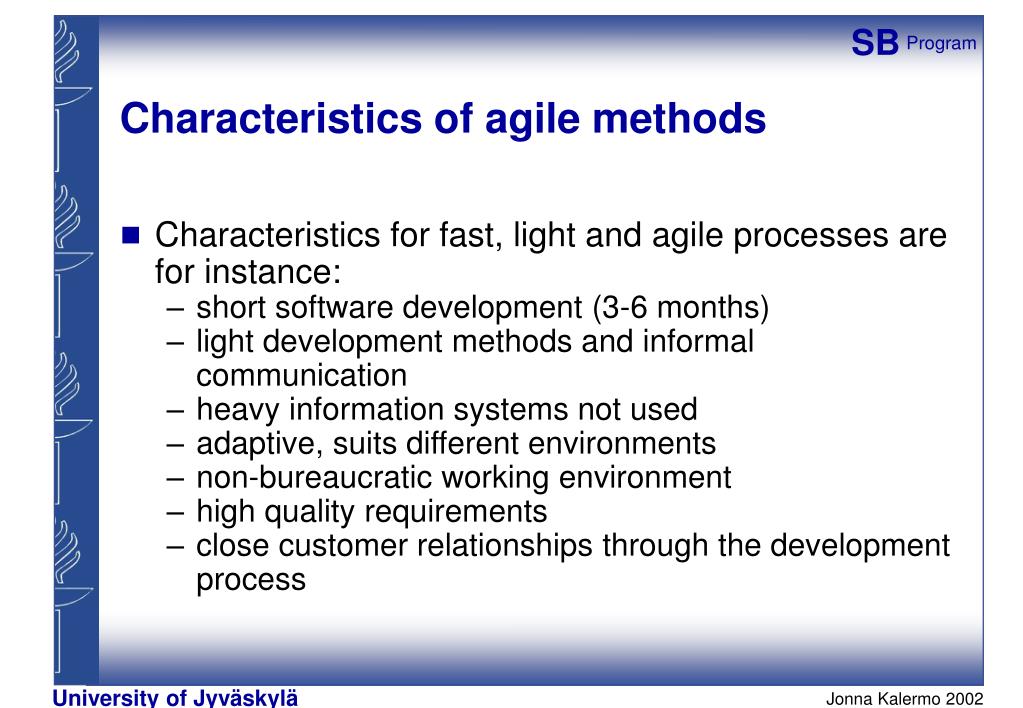 The Four Characteristics Of The Agile Traditional