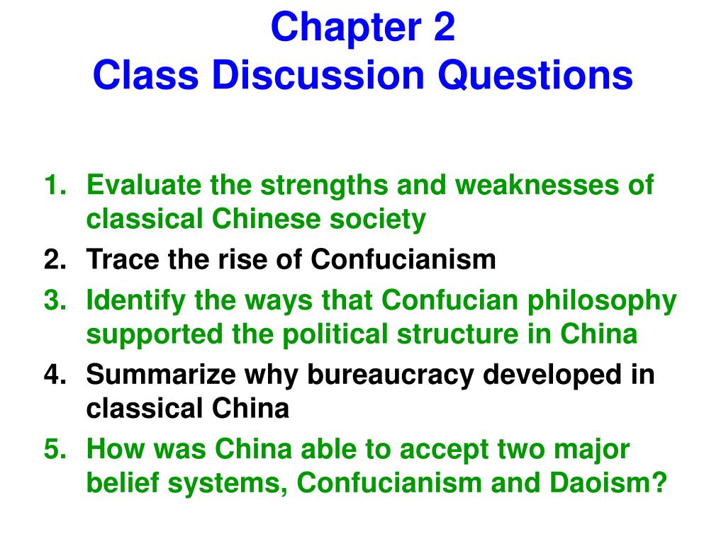 Discussion Question Chapter 2