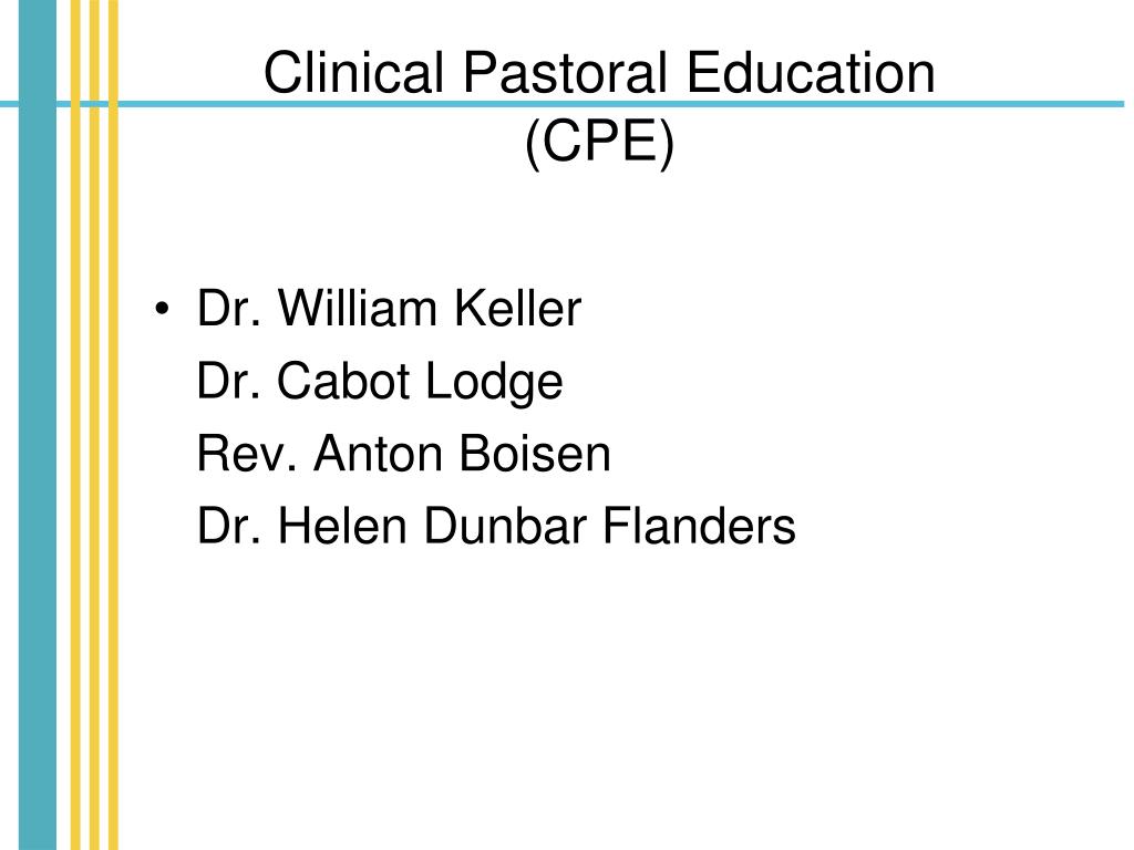 Clinical pastoral education jobs