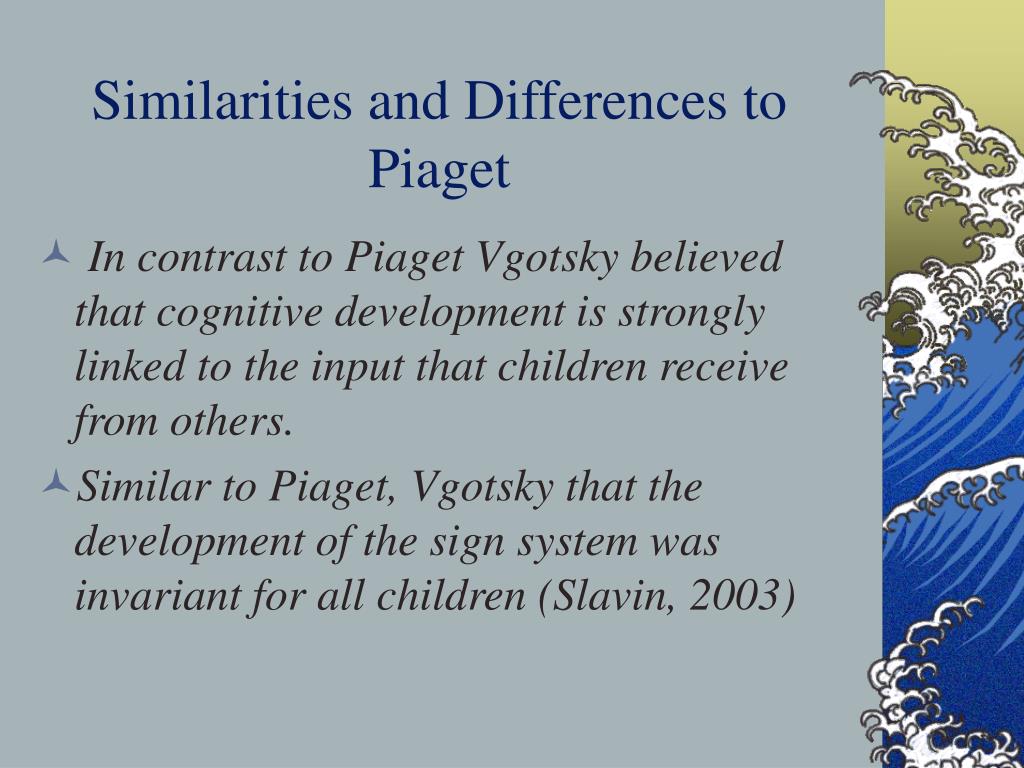 similarities and differences between piaget and vygotsky