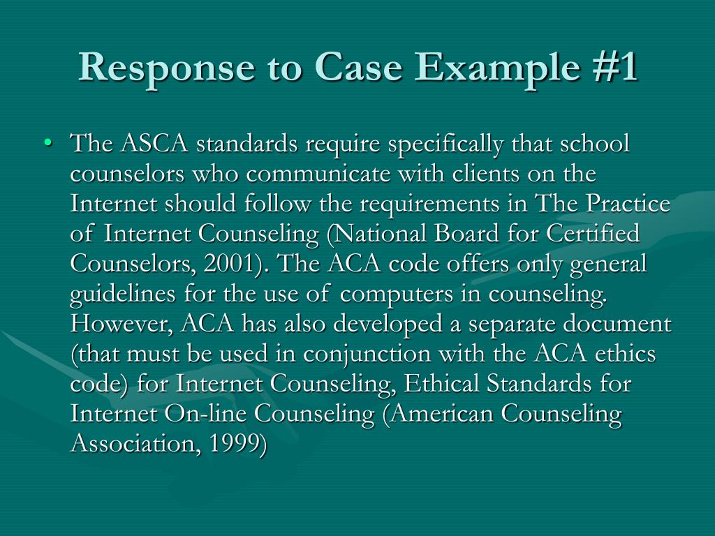 ethical issues in counseling case studies Table of contents for aca ethical standards casebook / barbara herlihy ethical issues part iii issues and case studies counseling -- moral and ethical. ethical issues in counseling case studies Table of contents for aca ethical standards casebook / barbara herlihy ethical issues part iii issues and case studies counseling -- moral and ethical.