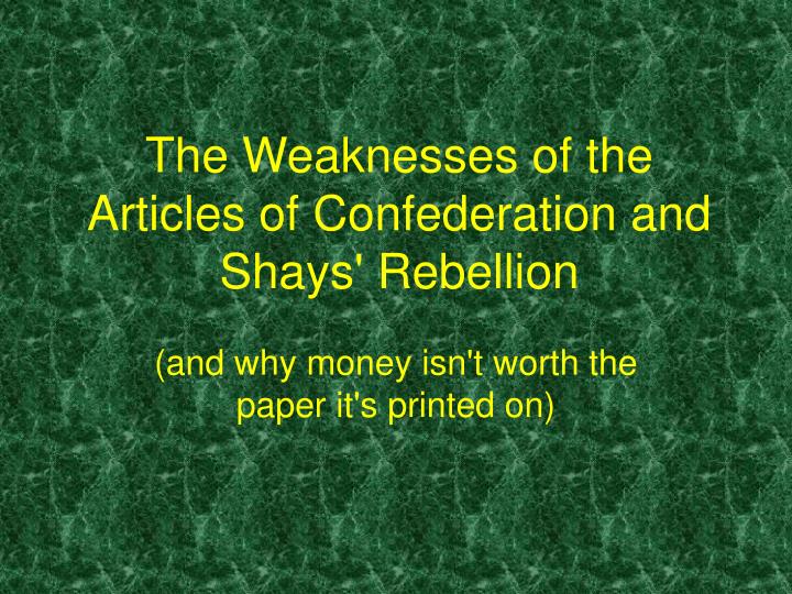 Shays rebellion essay