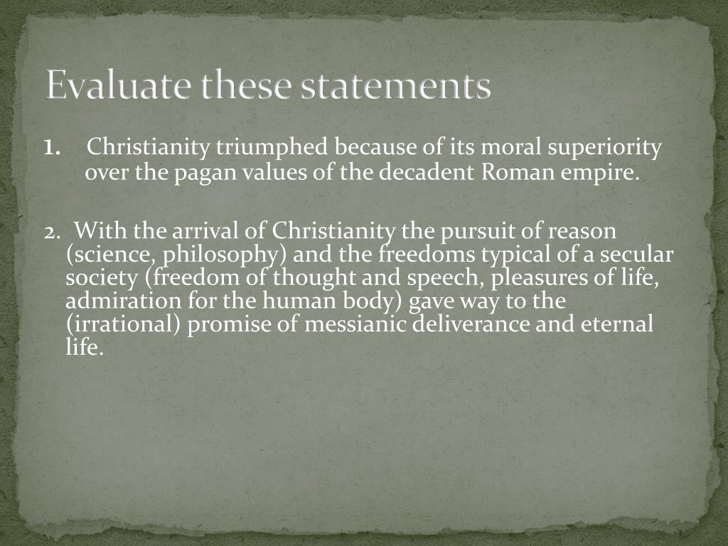 Decline in moral values speech