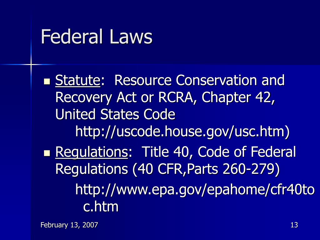 Federal State And Foreign Laws With Safety