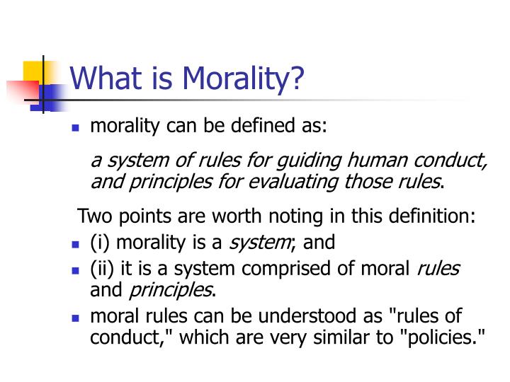 PPT Ethics And Morality PowerPoint Presentation ID 245227