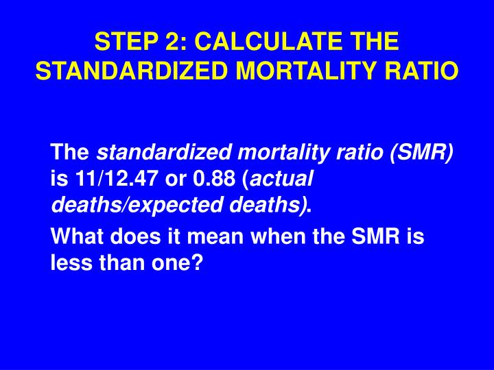 PPT STANDARDIZED RATES AND RATIOS PowerPoint Presentation ID248816