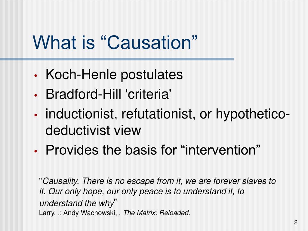 what is causality in research