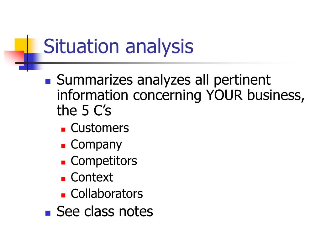 Situational Analysis For The Classroom Management Plan
