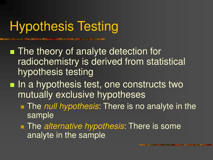 hypothesis testing Hypothesis testing is the use of statistics to determine the probability that a given hypothesis is true the usual process of hypothesis testing consists of four steps. hypothesis testing Hypothesis testing is the use of statistics to determine the probability that a given hypothesis is true the usual process of hypothesis testing consists of four steps.