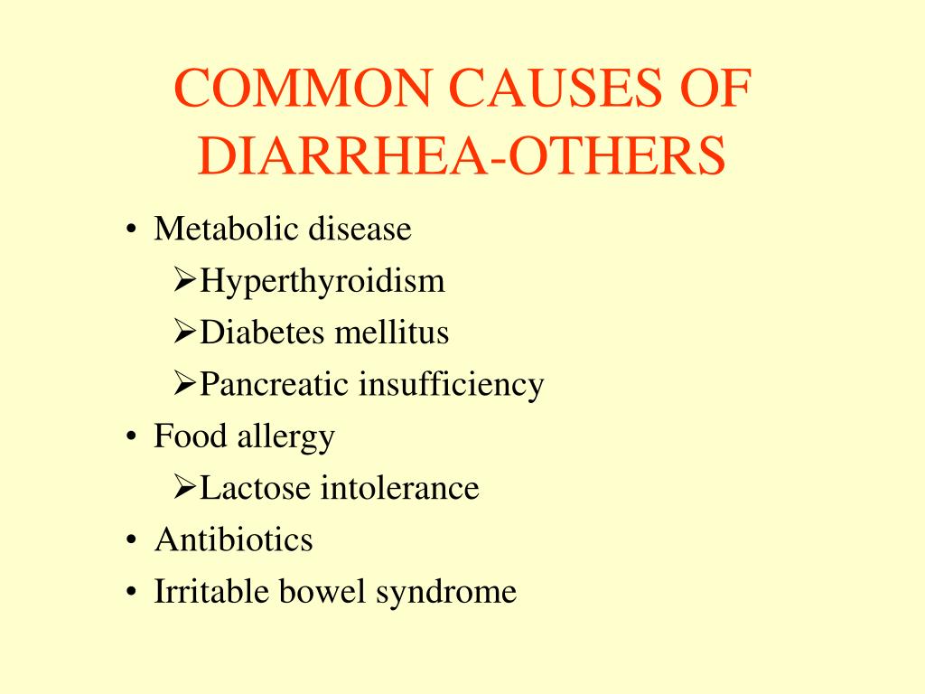 causes of diarrhea in adults