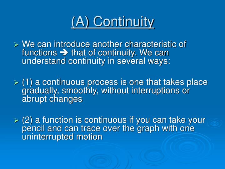 Ppt Bcc019 Continuity And Differentiability Of Functions Powerpoint Presentation Id257105 5196