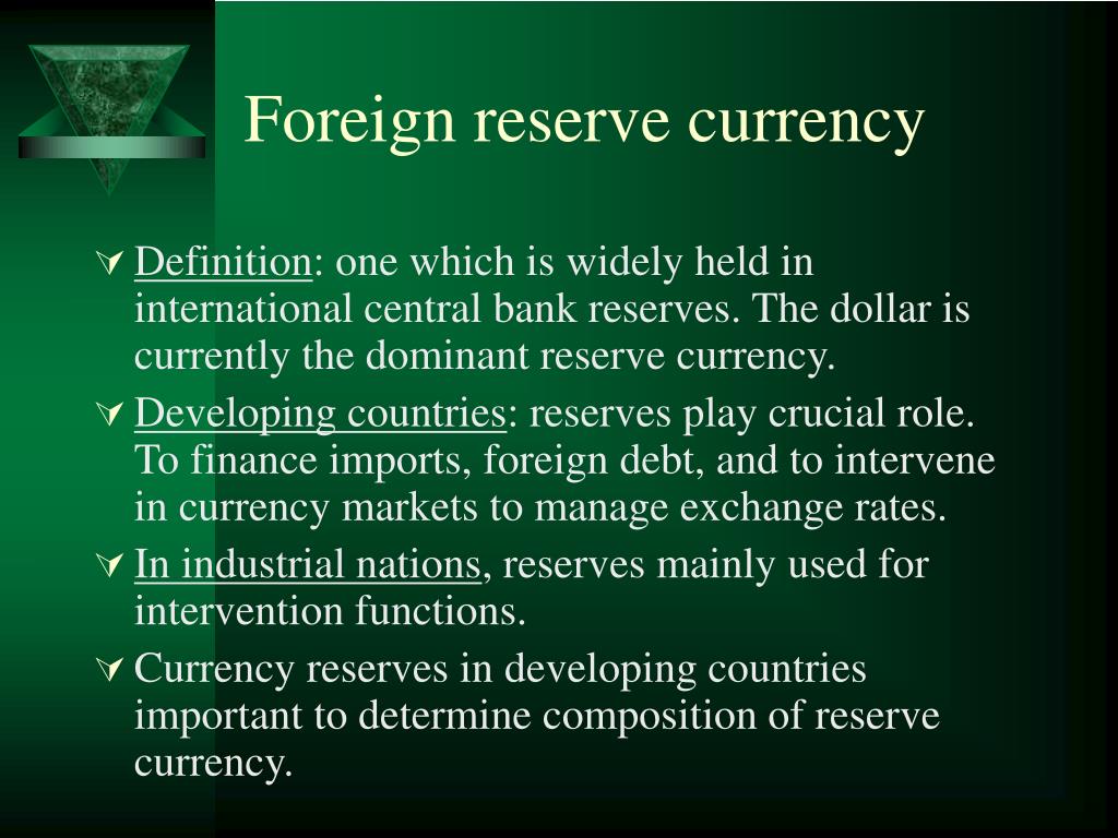 forex reserves definition