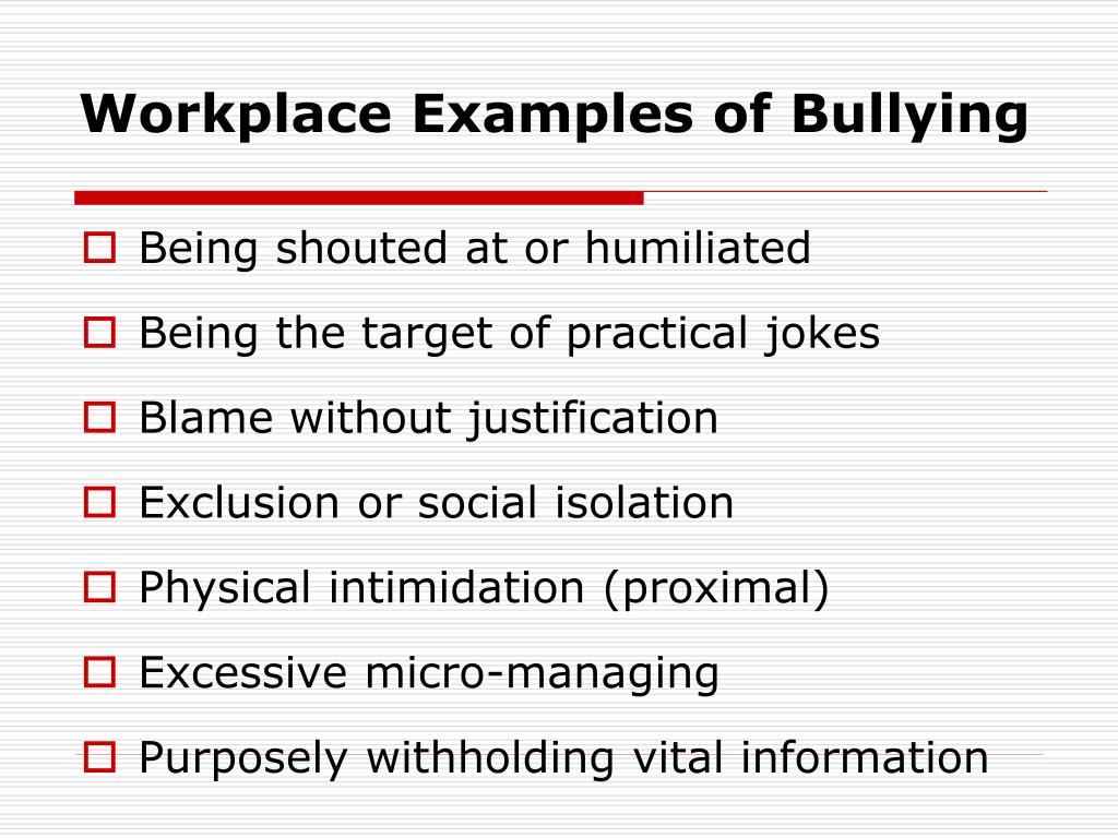 Managing bullying and harassment in the workplace essay