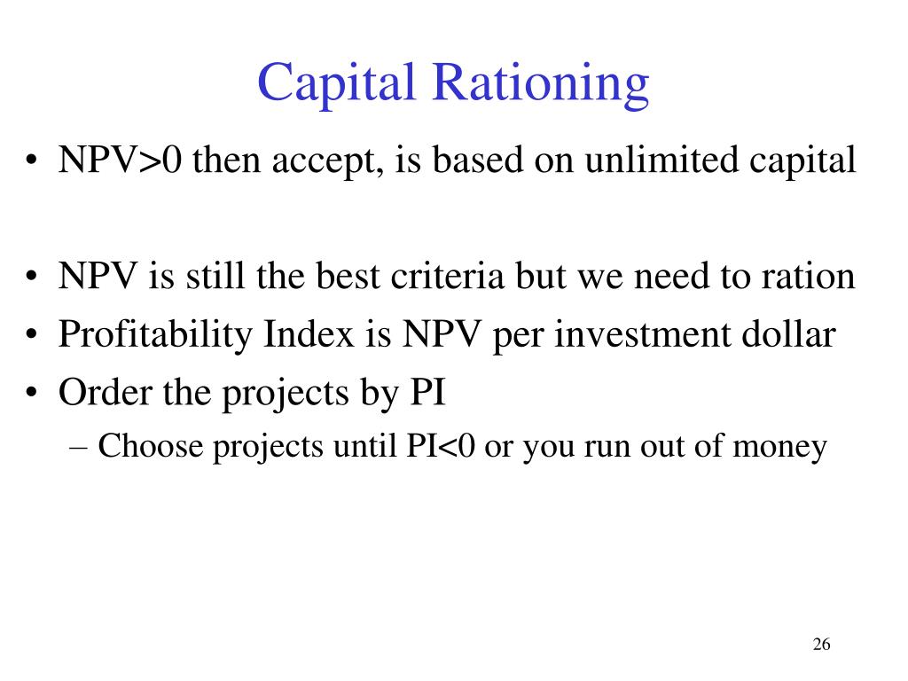 capital rationing Managing a small business requires knowledge of a wide range of subjects a business owner should have at least a rudimentary understanding of accounting, tax laws and the various local, state and federal regulations that are required to be complied. capital rationing Managing a small business requires knowledge of a wide range of subjects a business owner should have at least a rudimentary understanding of accounting, tax laws and the various local, state and federal regulations that are required to be complied.