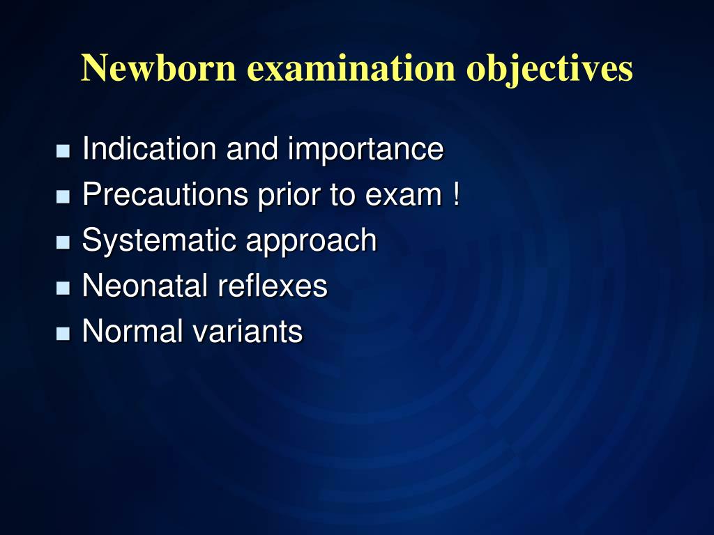 PPT Newborn Examination PowerPoint Presentation ID261510