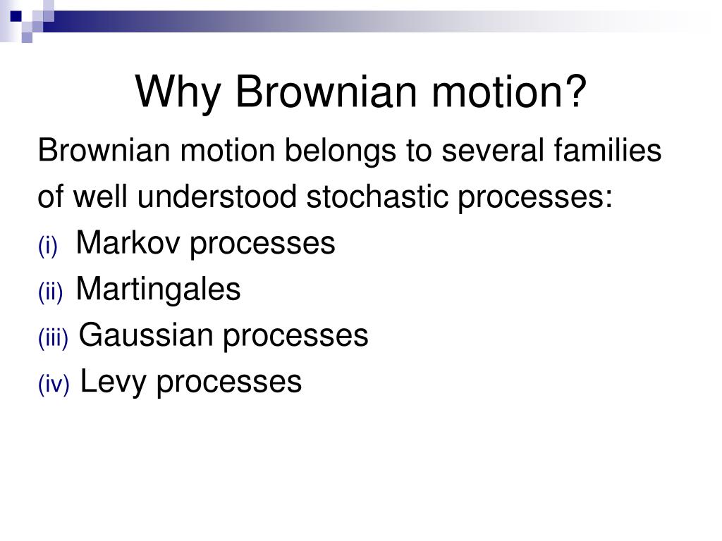 brownian motion