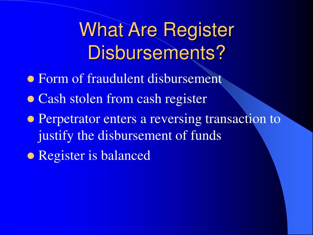 PPT - Chapter 6: Register Disbursement Schemes PowerPoint Presentation
