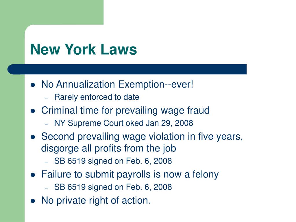 Prevailing wage jobs in new york