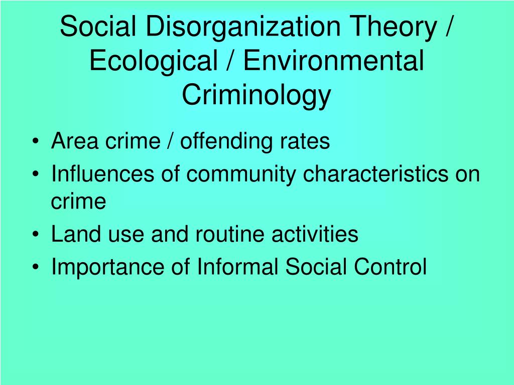 social control theory criminology