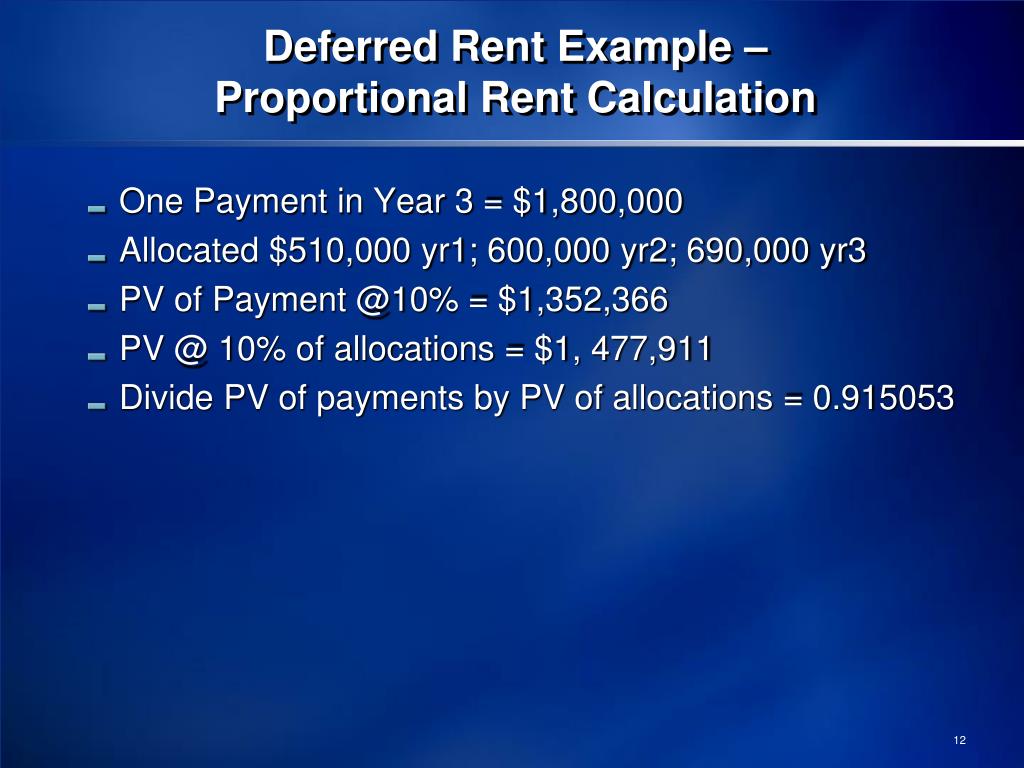 ppt section 467 rental agreements january 21 2011 aba deferred rent