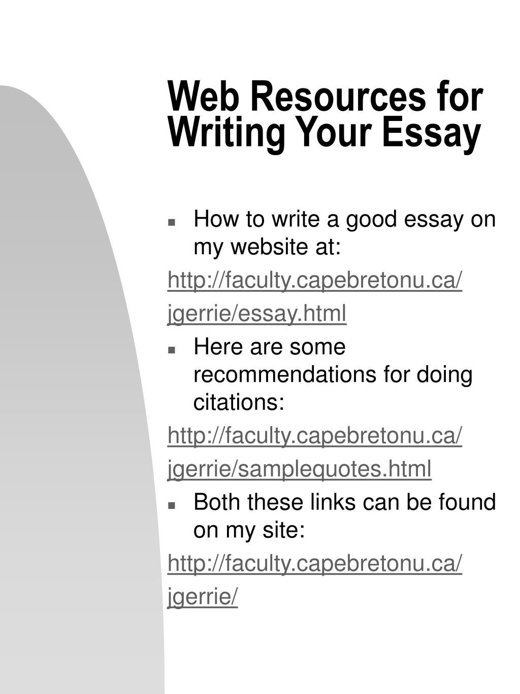 Essay writing website