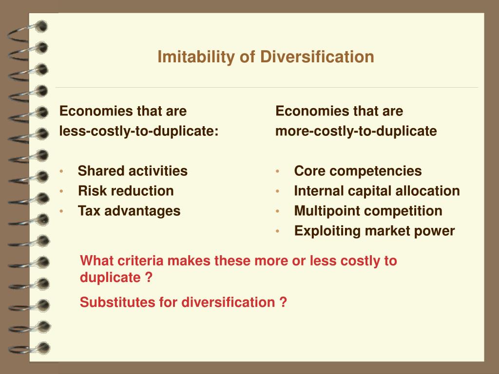 Diversification strategy examples ppt