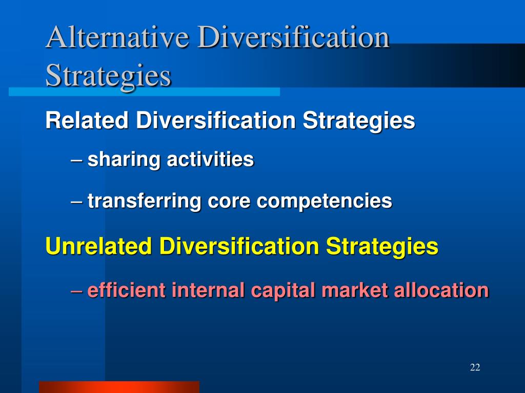 diversification strategy and competitive advantage