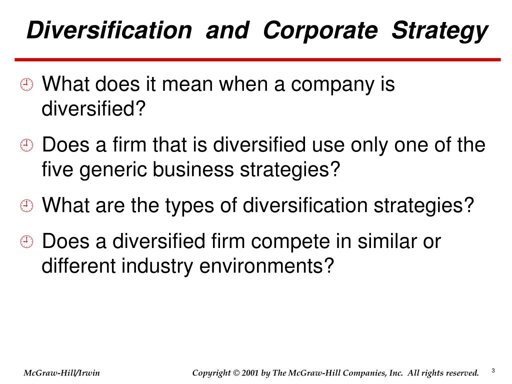Diversification strategy definition
