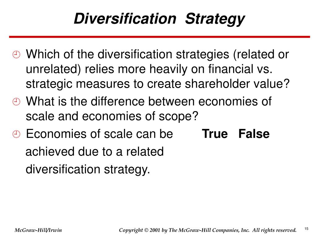 diversification strategy ppt