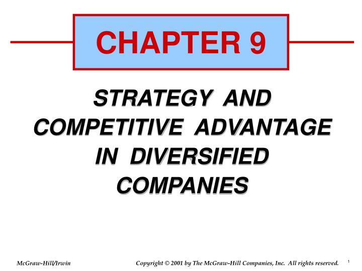 strategy and competitive advantage in diversified agencies